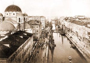 Ansicht der Stadt Triest Ende des 19. Jahrhunderts von Unknown photographer