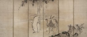 Su Shi So Shoku und Pan Lang Han Ro, frühe 1600er von Unkoku Tōgan