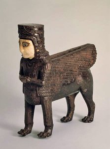 Figur, die einen Thron schmückt, gefunden an der Stätte von Toprak Kale, nahe Van von Urartian