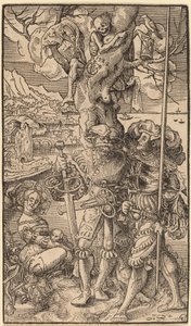 Zwei Söldner und eine Frau, 1524 von Urs Graf