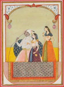 Maharaja Shri Anand Singh-ji und seine Gemahlin von Ustad Murad