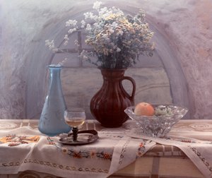 Gemütliches Tisch-Stillleben