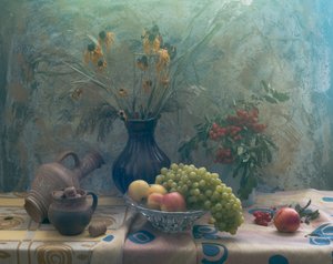 Stillleben mit blauem Herbst von UstinaGreen