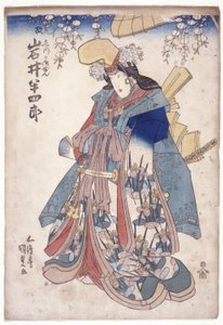 Iwai Hanshiro in der Rolle von Shizuka Gozen von Utagawa (1786 1865) Kunisada