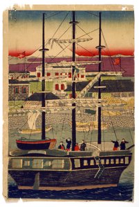 Hafen von Kyoto, Japan von Utagawa (1786 1865) Kunisada