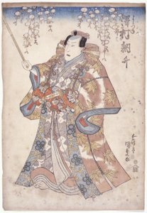 Sawamura Tossh? in der Rolle von Yoshitsune von Utagawa (1786 1865) Kunisada
