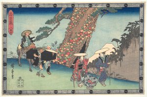 Akt VIII aus der Serie „Der treue Bund der siebenundvierzig Rōnin“ von Utagawa Hiroshige