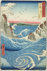 Provinz Awa: Naruto-Strudel (Awa, Naruto no fuha), aus der Serie "Berühmte Orte in den sechzig Provinzen (Rokujuyoshu meisho zue)"