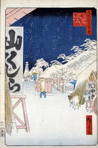 Bikuni-Brücke im Schnee Hundert berühmte Ansichten von Edo von Utagawa Hiroshige