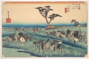Chiriu, Station Nr. 40 von Utagawa Hiroshige