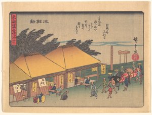 Chiryūshuku, aus der Serie Die dreiundfünfzig Stationen der Tōkaidō-Straße