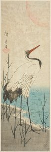 Kranich und Sonne von Utagawa Hiroshige
