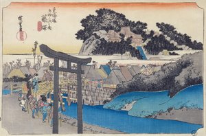 Fujisawa: der Yugyo-ji oder Shojoko-ji, buddhistischer Tempel der Ji-Sekte, aus der Serie 