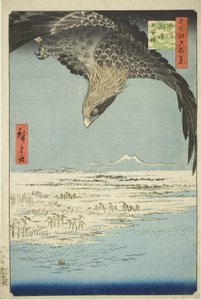 Fukagawa Susaki und Jumantsubo (Fukagawa Susaki Jumantsubo), aus der Serie "Hundert berühmte Ansichten von Edo (Meisho Edo hyakkei)"