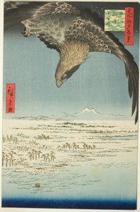 Fukagawa Susaki und Jumantsubo (Fukagawa Susaki Jumantsubo), aus der Serie "Hundert berühmte Ansichten von Edo (Meisho Edo hyakkei)"