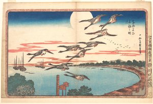 Vollmond in Takanawa von Utagawa Hiroshige