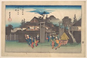 Tor von Shimabara von Utagawa Hiroshige