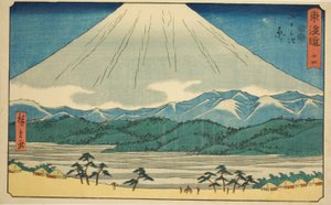 Hara—Nr. 14, aus der Serie "Dreiundfünfzig Stationen des Tokaido (Tokaido gojusan tsugi)" von Utagawa Hiroshige