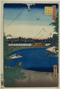 Hibiya und Soto-Sakurada von Yamashita-cho, aus der Serie "Hundert berühmte Ansichten von Edo"