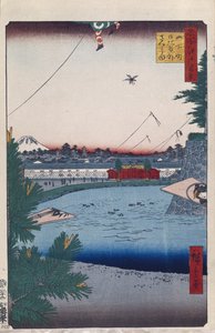 Hibiya und Soto-Sakurada von Yamashita-cho Einhundert berühmte Ansichten von Edo, 1856-1858