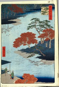 Im Akiba-Schrein in Ukeji. Einhundert berühmte Ansichten von Edo von Utagawa Hiroshige