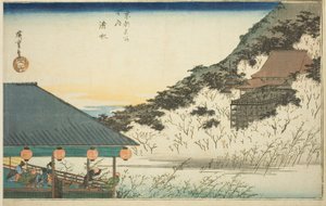 Kiyomizu-Tempel, aus der Serie "Berühmte Orte in Kyoto (Kyoto meisho no uchi)"