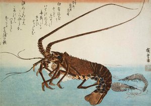 Hummer und Garnelen, 1832-1834 von Utagawa Hiroshige