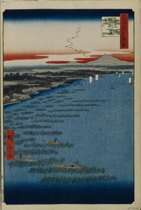 Minami Shinagawa und Samezu Küste, Einhundert berühmte Ansichten von Edo