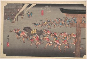 Miya, Atsuta Shin Ji von Utagawa Hiroshige