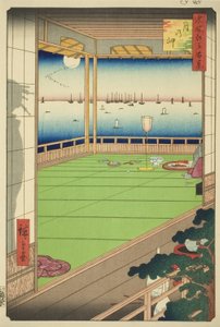 Mondbeobachtungspunkt (Tsuki no misaki), aus der Serie Hundert berühmte Ansichten von Edo (Meisho Edo hyakkei)