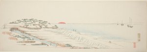 Morgenschnee in Susaki, aus der Serie "Dreizehn Ansichten der Umgebung von Edo"