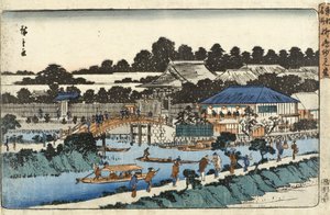 Myōkendō-Halle, Yanagishima von Utagawa Hiroshige