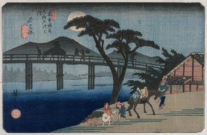 Nagakubo Station 28 aus der Serie Neunundsechzig Stationen des Kisokaido, 1835 oder 1836