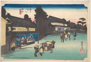 Narumi, Meibutsu Arimatsu Shibori von Utagawa Hiroshige