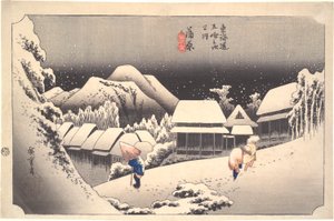 Nachtschnee in Kambara: Dreiundfünfzig Stationen des Tokaido