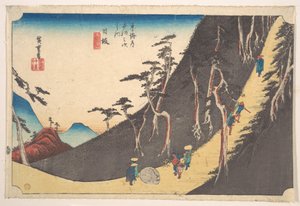 Nissaka, Sayo Nakayama von Utagawa Hiroshige