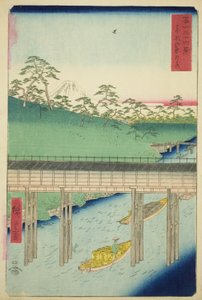 Ochanomizu in der östlichen Hauptstadt (Toto Ochanomizu), aus der Serie "Sechsunddreißig Ansichten des Berges Fuji (Fuji sanjurokkei)"