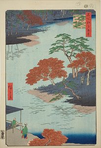 Bezirk des Akiba-Schreins, Ukeji, Nr. 91 aus der Serie "Hundert berühmte Ansichten von Edo" von Utagawa Hiroshige