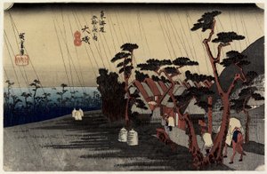 Prinzessin Toras Regen, O_iso, ca. 1833 von Utagawa Hiroshige