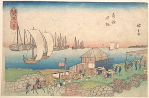 Flussansicht bei Takanawa von Utagawa Hiroshige