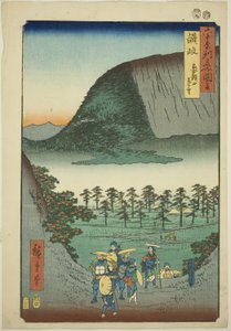 Provinz Sanuki: Fernsicht auf den Berg Zozu, aus der Serie "Berühmte Orte in den sechzig Provinzen"