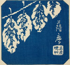 Satsuma, Abschnitt des Blattes Nr. 18 aus der Serie „Ausschnittbilder der Provinzen (Kunizukushi harimaze zue)“