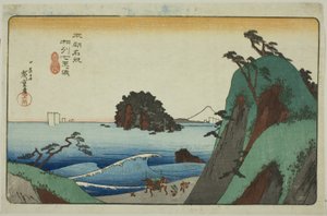 Shichirigahama in der Provinz Sagami (Soshu Shichirigahama), aus der Serie Berühmte Orte Japans (Honcho meisho)