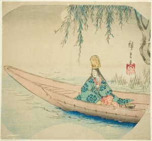 Shirabyoshi-Tänzerin im Asazuma-Boot
