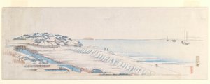 Schneemorgen in Susaki, aus dem Briefbogen-Set, ca. 1839-40