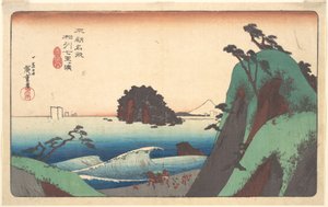 Provinz Sagami, Shichirigahama von Utagawa Hiroshige