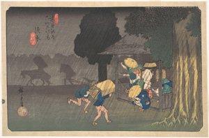 Suhara, aus „Die neunundsechzig Stationen des Kisokaido“ von Utagawa Hiroshige
