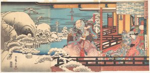 Taira no Kiyomoris Geistervision von Utagawa Hiroshige