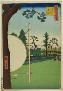 Takata Reitplatz (Takata no baba), aus der Serie „Hundert berühmte Ansichten von Edo (Meisho Edo hyakkei)“