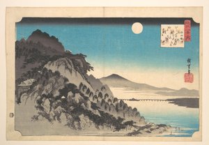Der herbstliche Vollmond bei Ishiyama von Utagawa Hiroshige